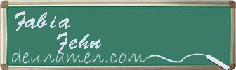 Fabia Fehn Visitenkarte